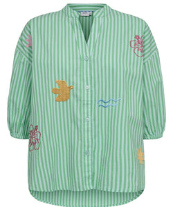 NÜMPH | SEANNE SHIRT - ABSINTHE GREEN