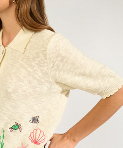 NÜMPH | SEANNA CARDIGAN - CLOUD DANCER
