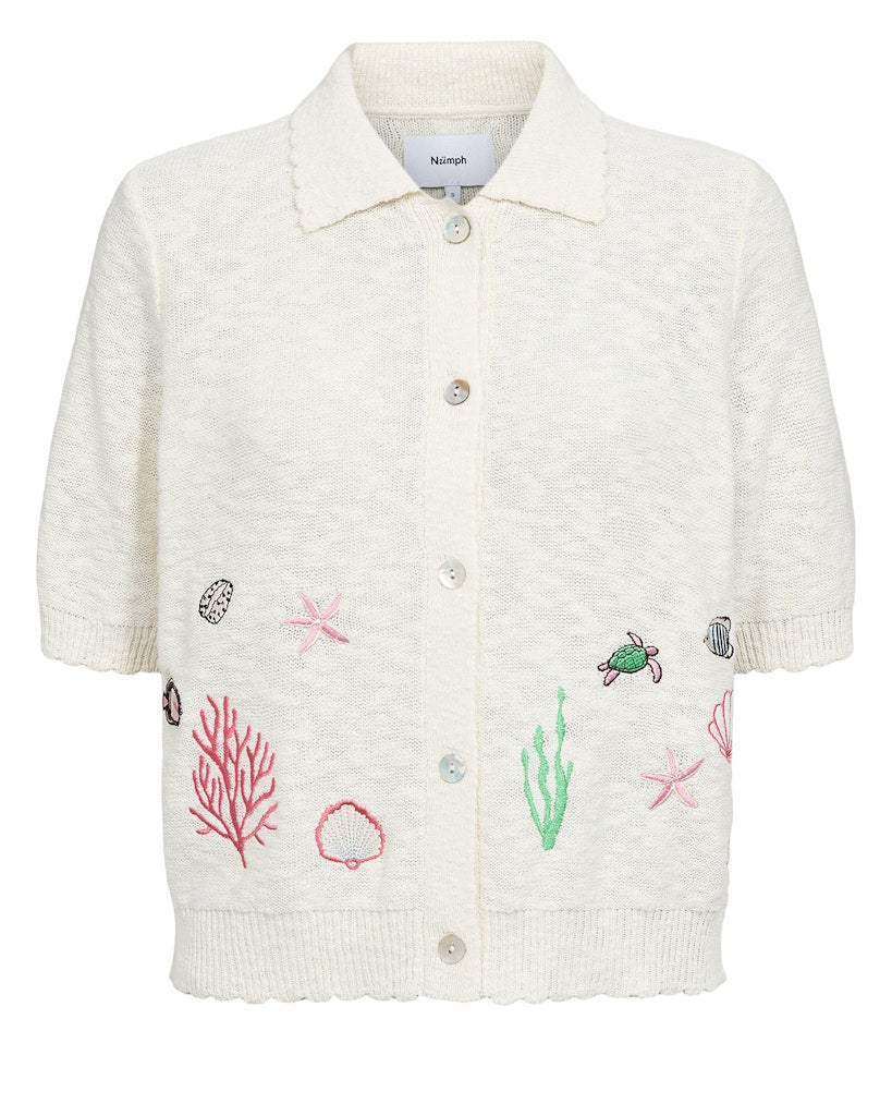 NÜMPH | SEANNA CARDIGAN - CLOUD DANCER