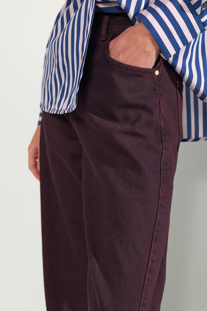 NÜMPH | AMSTERDAM HR BARREL JEANS - FIG