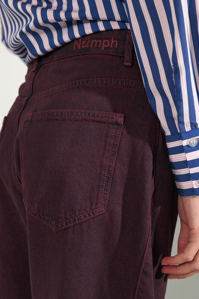 NÜMPH | AMSTERDAM HR BARREL JEANS - FIG