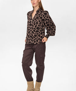 NÜMPH | HANA SHIRT - BLACK COFFEE