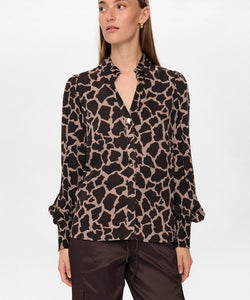 NÜMPH | HANA SHIRT - BLACK COFFEE