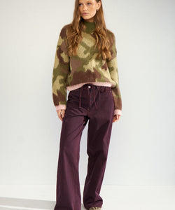 NÜMPH | BROOKLYN HR WIDE JEANS - FIG