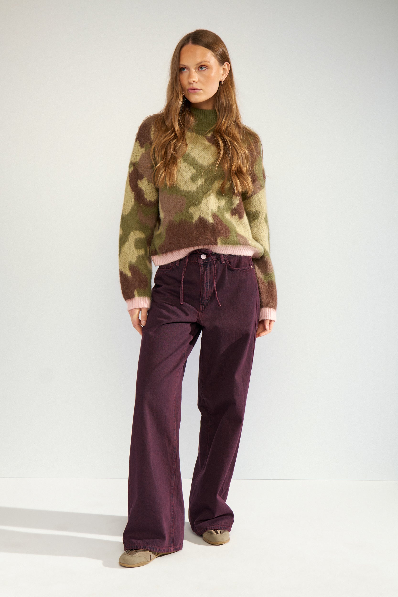 NÜMPH | BROOKLYN HR WIDE JEANS - FIG