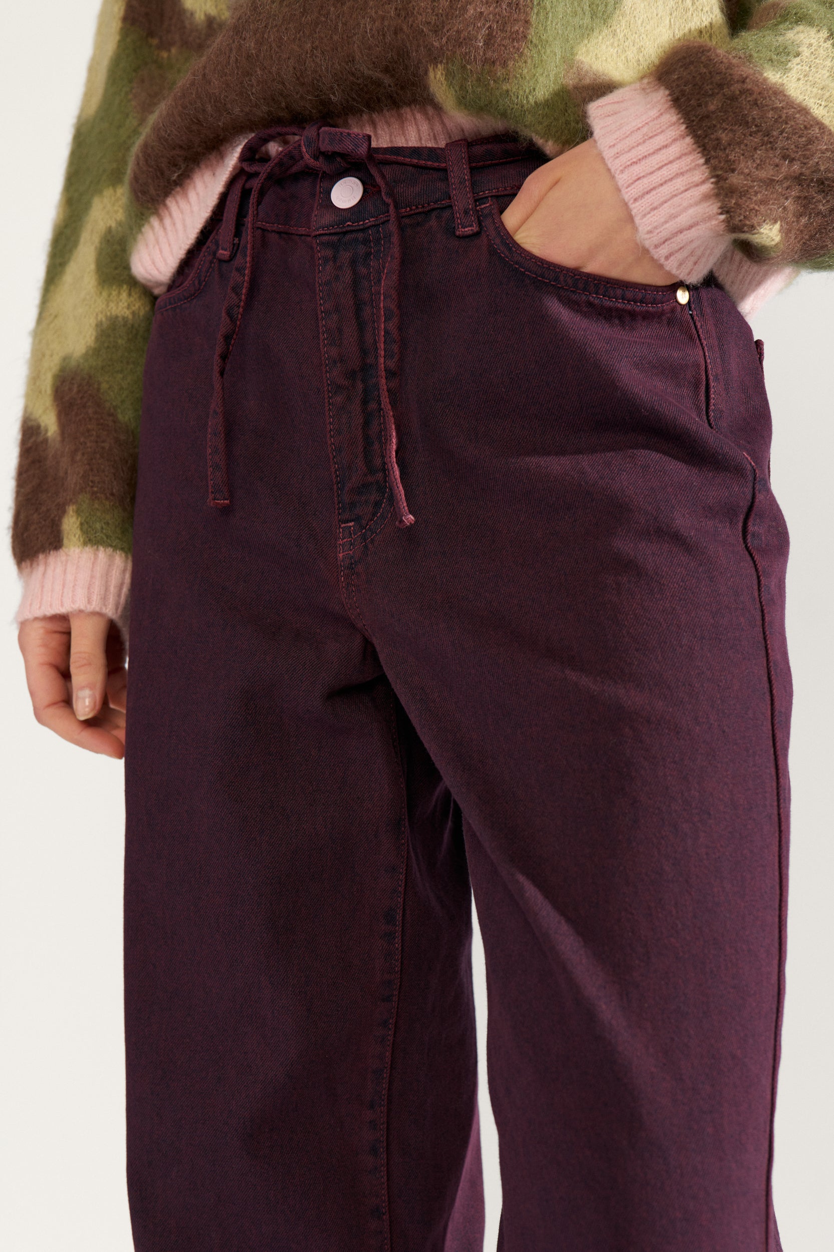 NÜMPH | BROOKLYN HR WIDE JEANS - FIG