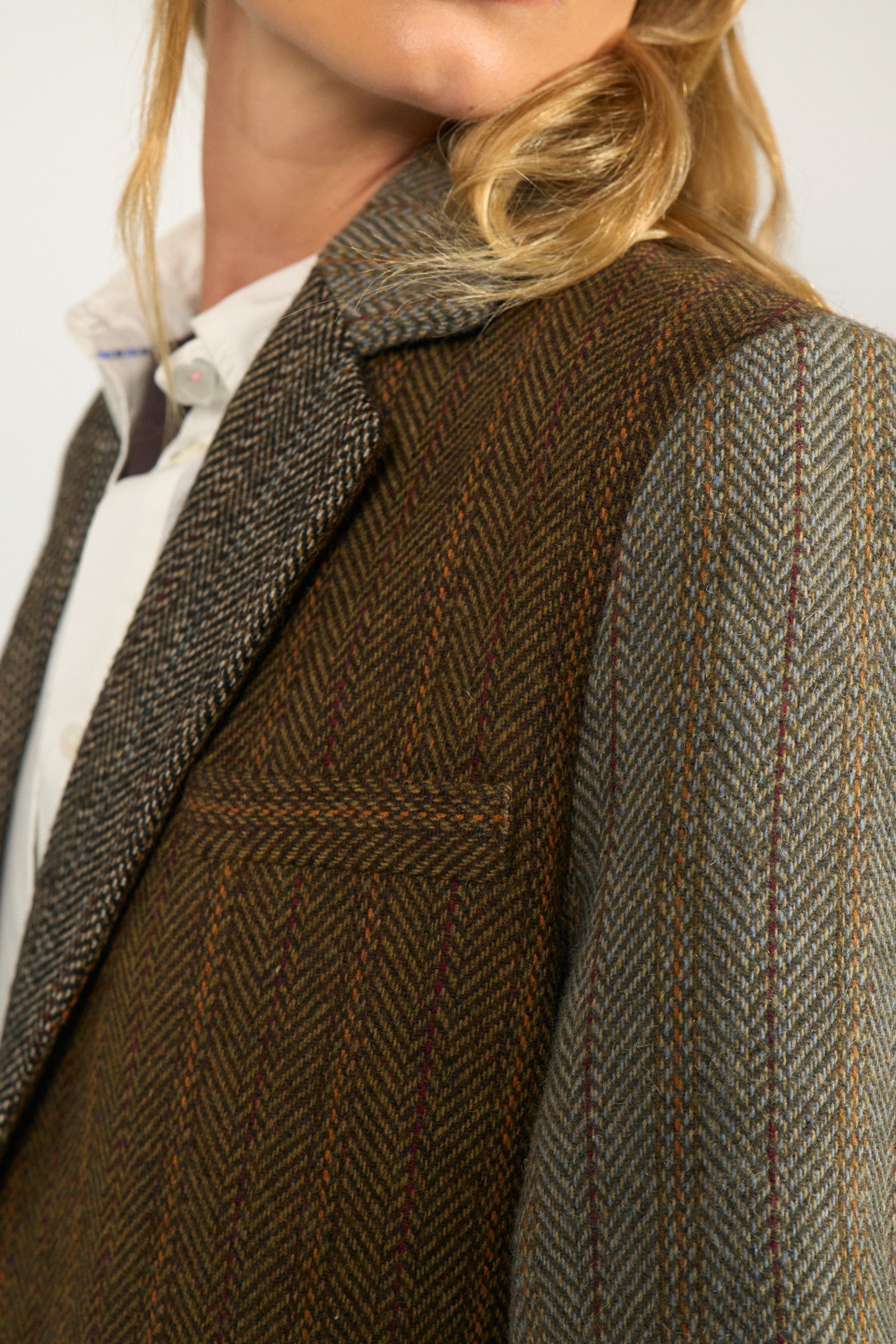 NÜMPH | AVEY HERRINGBONE BLAZER - POLIGNAC