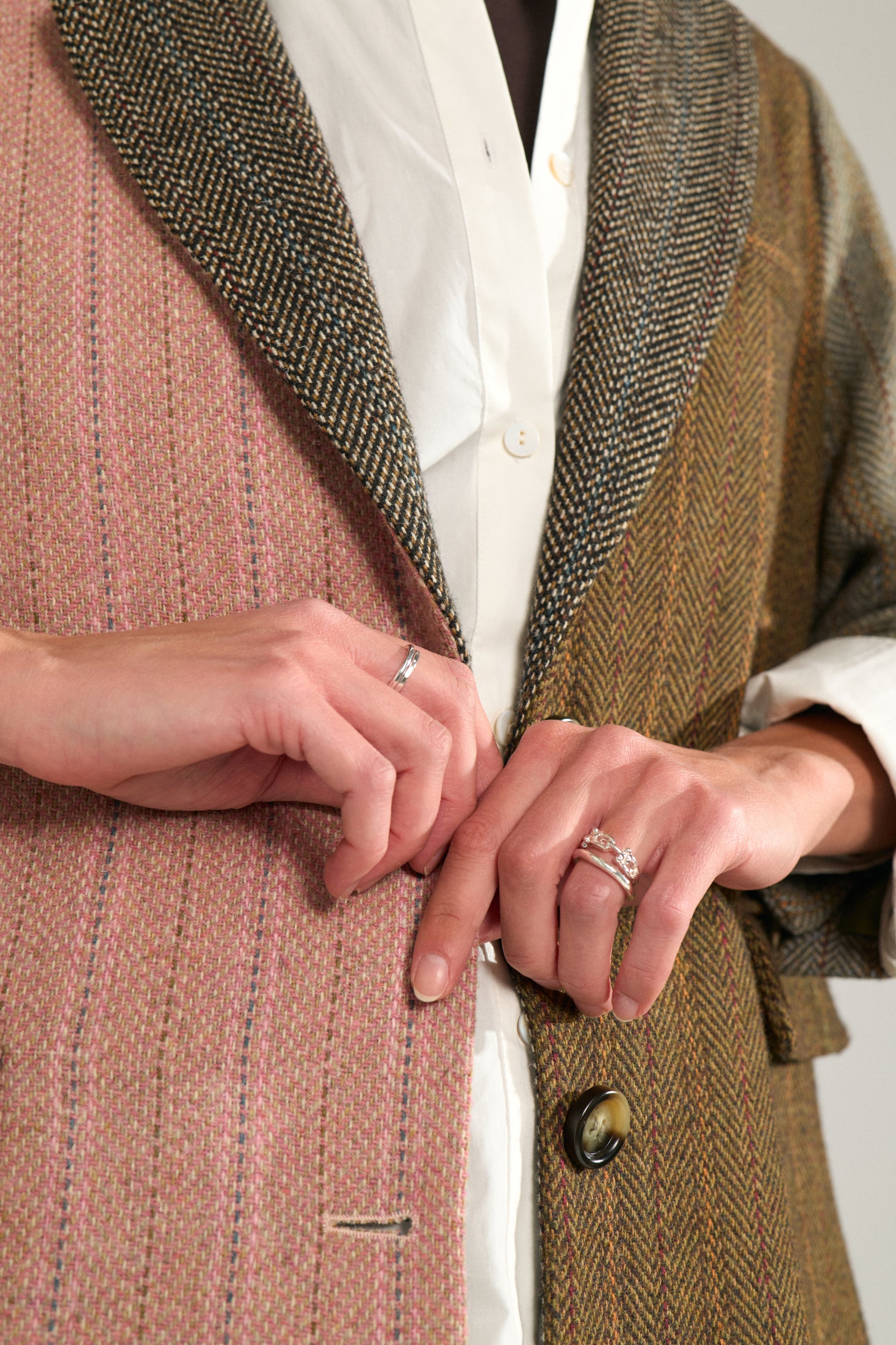 NÜMPH | AVEY HERRINGBONE BLAZER - POLIGNAC