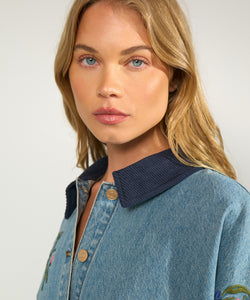 NÜMPH | DENMA OVERSIZE SHIRT - BLUE DENIM
