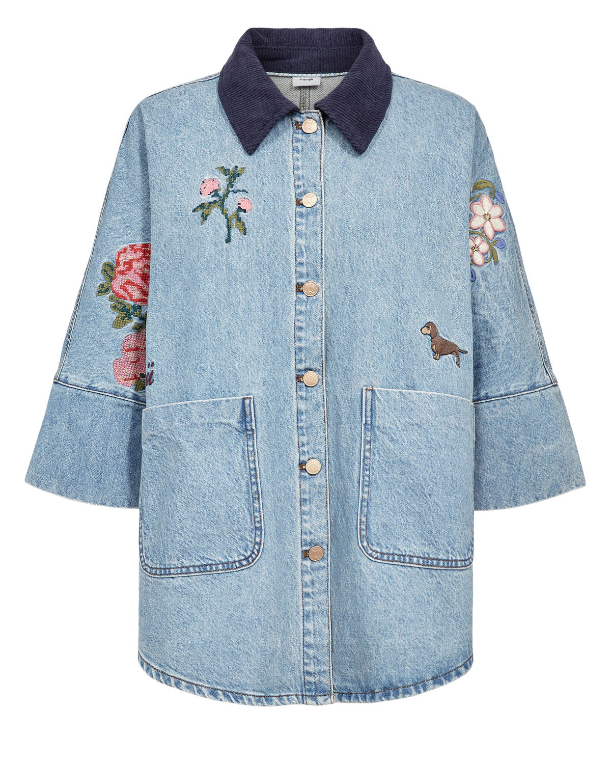 NÜMPH | DENMA OVERSIZE SHIRT - BLUE DENIM