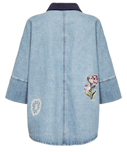 NÜMPH | DENMA OVERSIZE SHIRT - BLUE DENIM