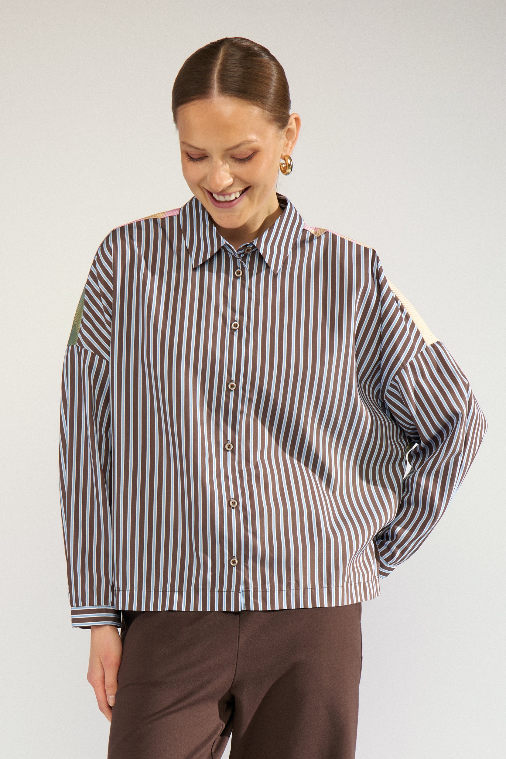 NÜMPH | HIGHLAND BOXY SHIRT - CALLA GREEN