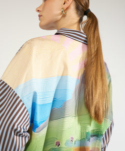 NÜMPH | HIGHLAND BOXY SHIRT - CALLA GREEN