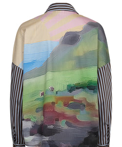 NÜMPH | HIGHLAND BOXY SHIRT - CALLA GREEN