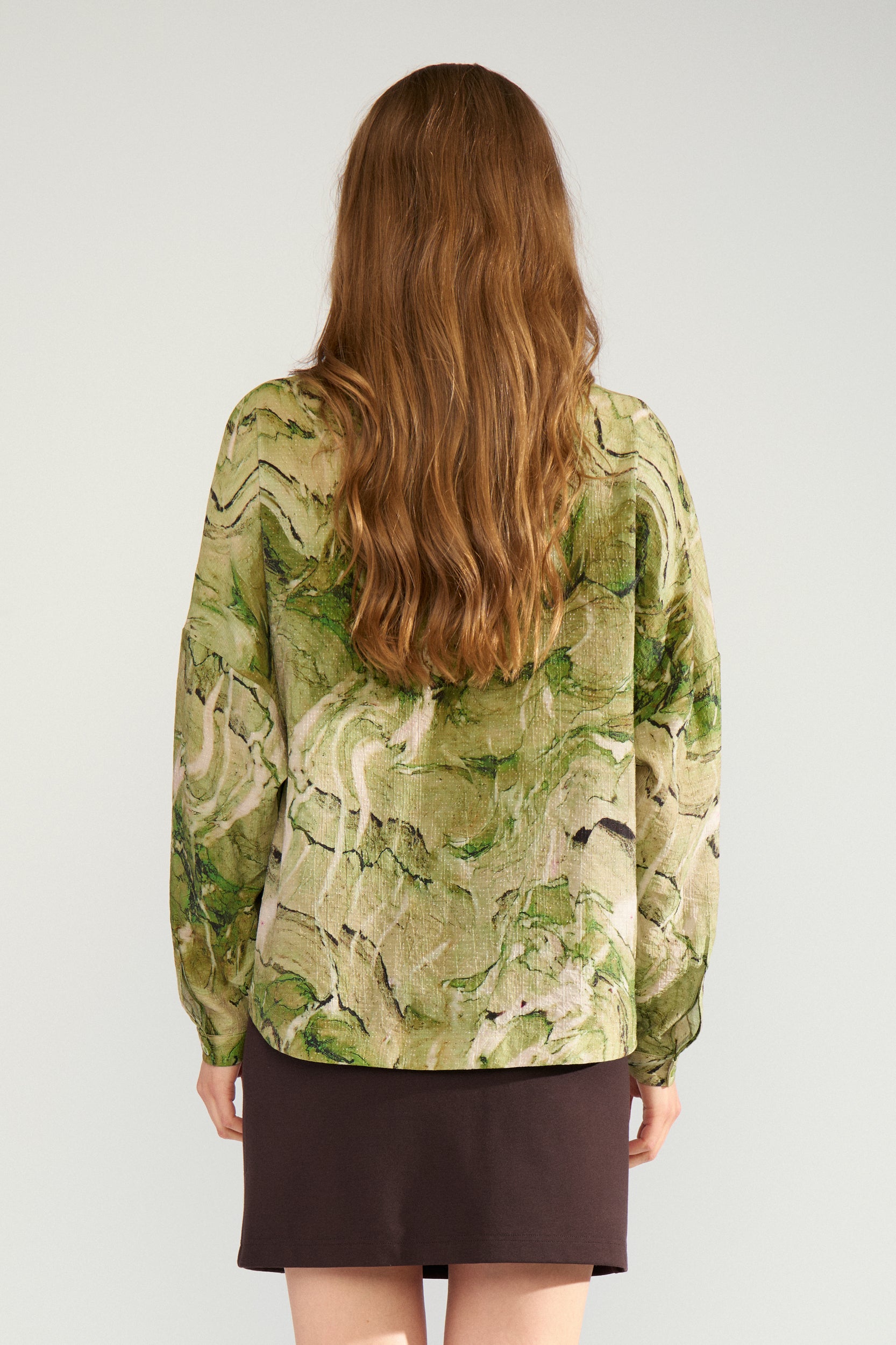 NÜMPH | MARLA SHIRT - CALLA GREEN