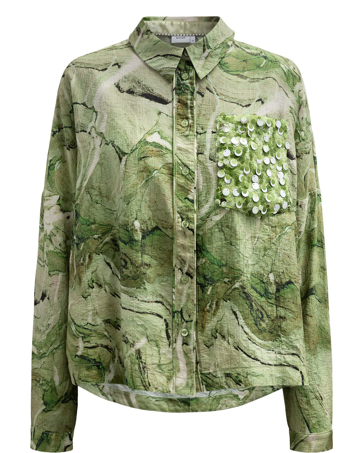 NÜMPH | MARLA SHIRT - CALLA GREEN