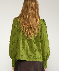NÜMPH | LENEA SHIRT - CALLA GREEN