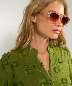 NÜMPH | LENEA SHIRT - CALLA GREEN