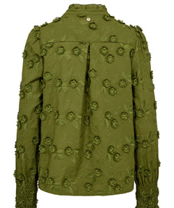 NÜMPH | LENEA SHIRT - CALLA GREEN
