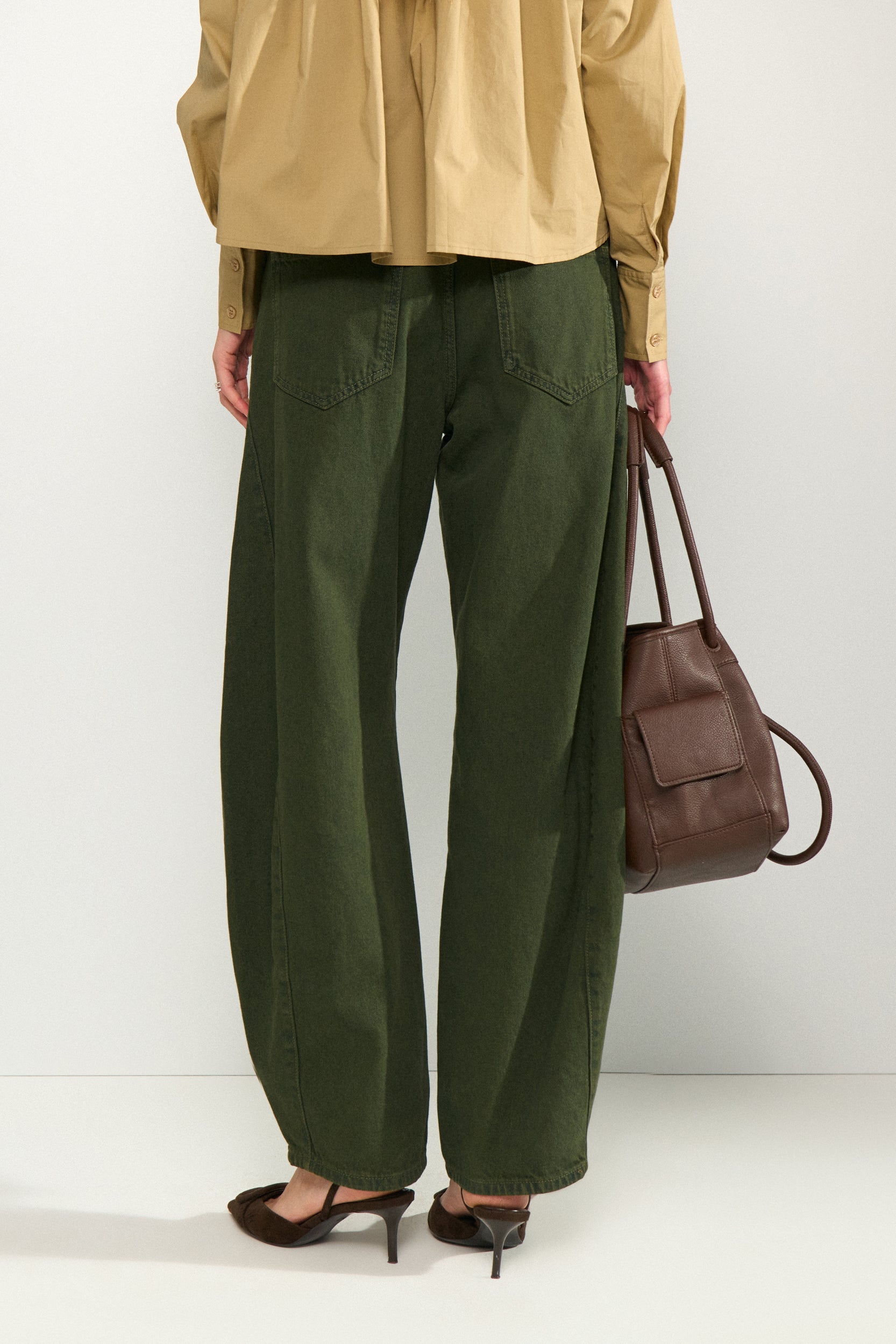 NÜMPH | AMSTERDAM HR BARREL JEANS - FOREST NIGHT