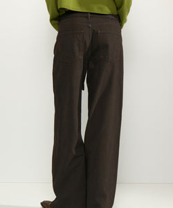 NÜMPH | BROOKLYN HR WIDE JEANS - BLACK COFFEE