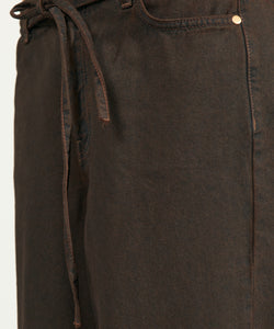 NÜMPH | BROOKLYN HR WIDE JEANS - BLACK COFFEE