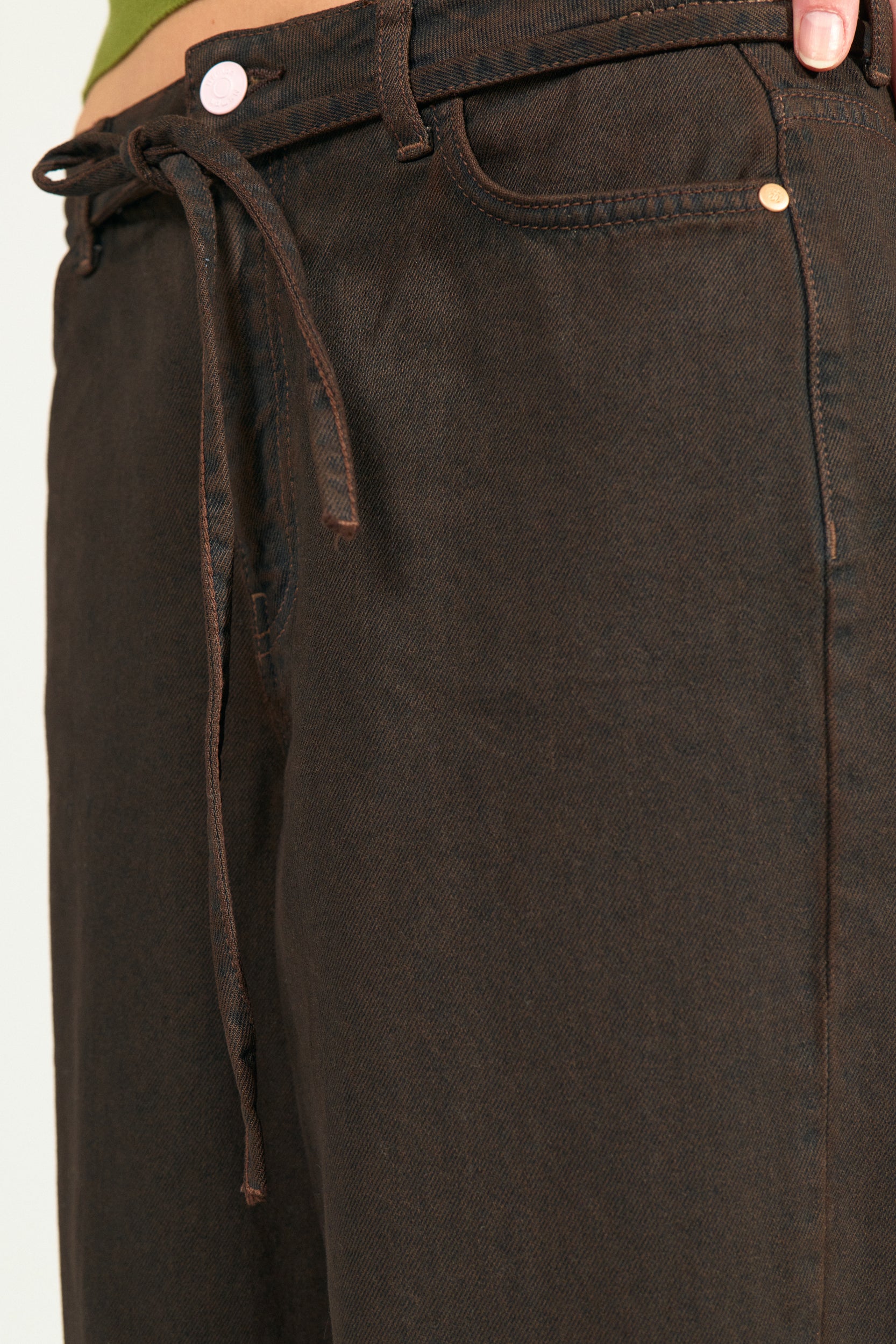 NÜMPH | BROOKLYN HR WIDE JEANS - BLACK COFFEE