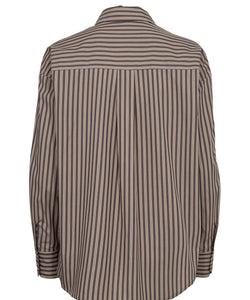 NÜMPH | KACEY EMBROIDERY SHIRT - DEEP TAUPE