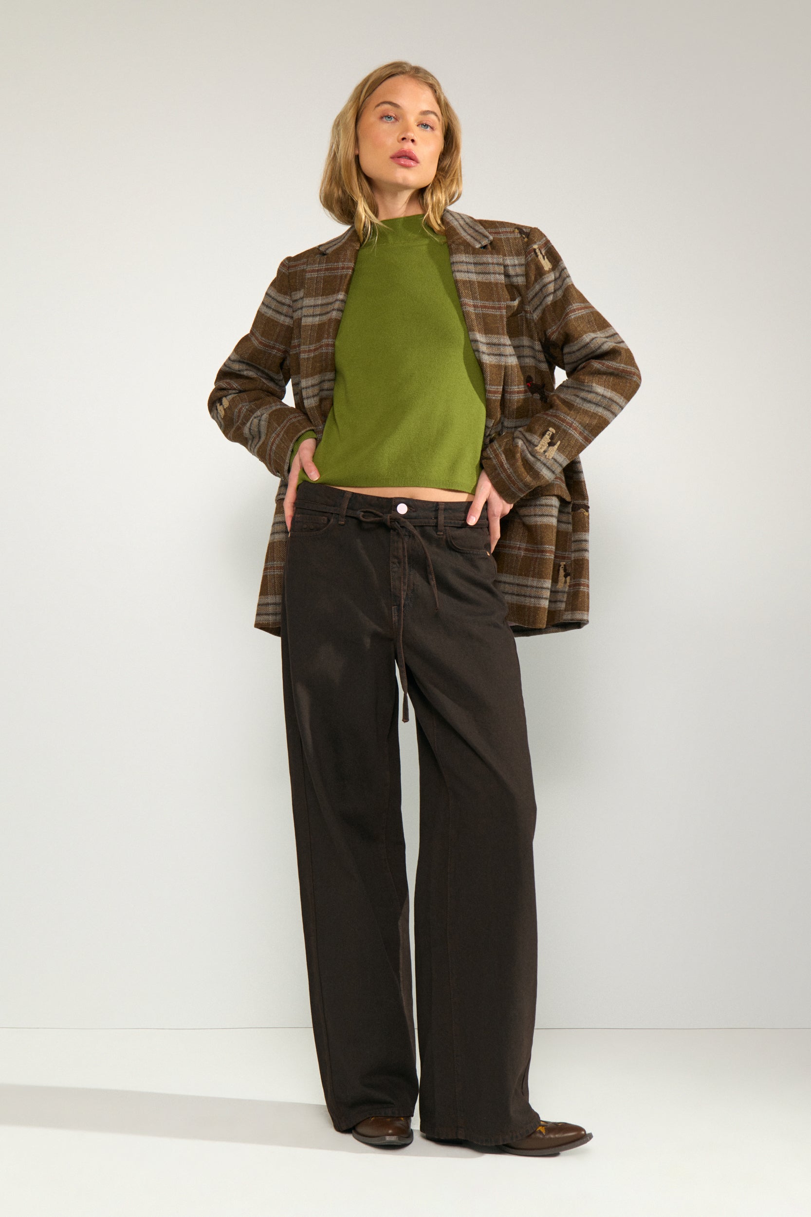 NÜMPH | EZMA OVERSIZE BLAZER - KELP