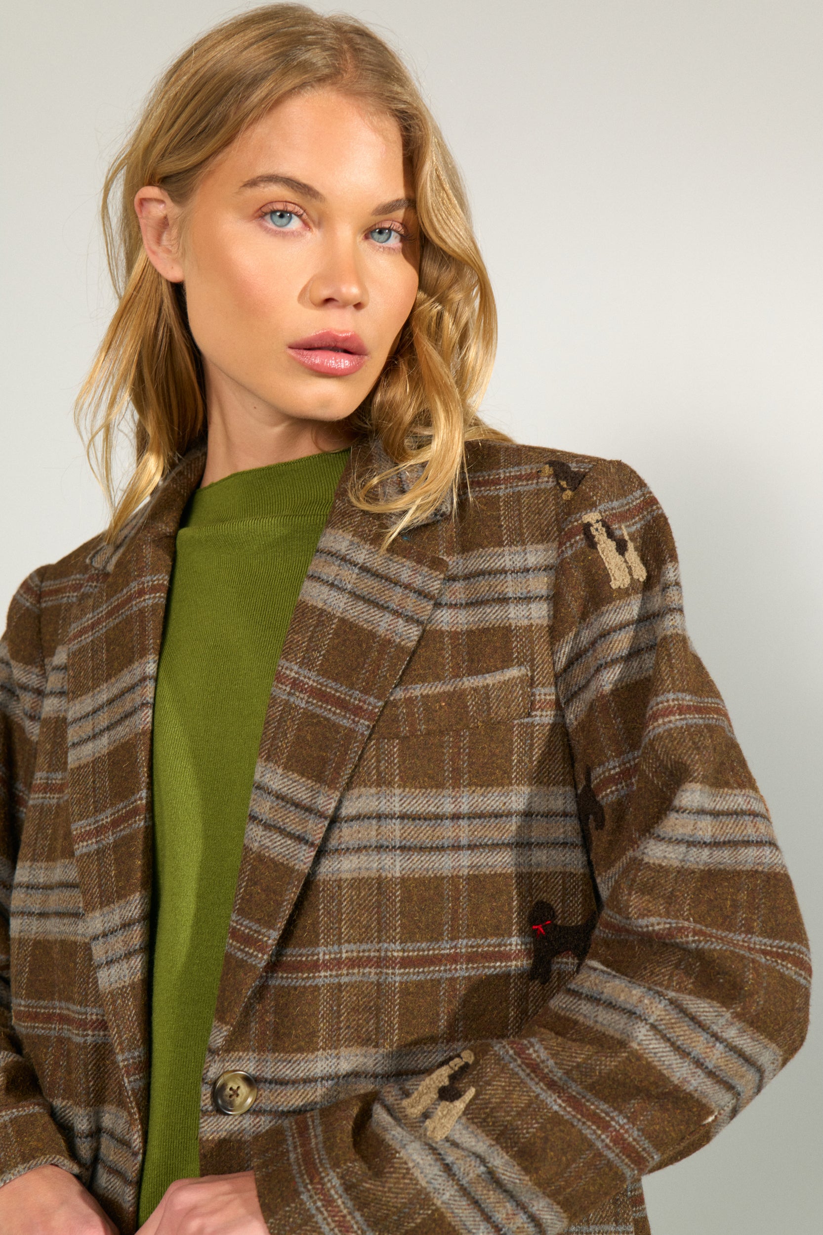 NÜMPH | EZMA OVERSIZE BLAZER - KELP