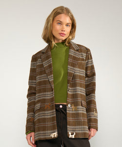 NÜMPH | EZMA OVERSIZE BLAZER - KELP