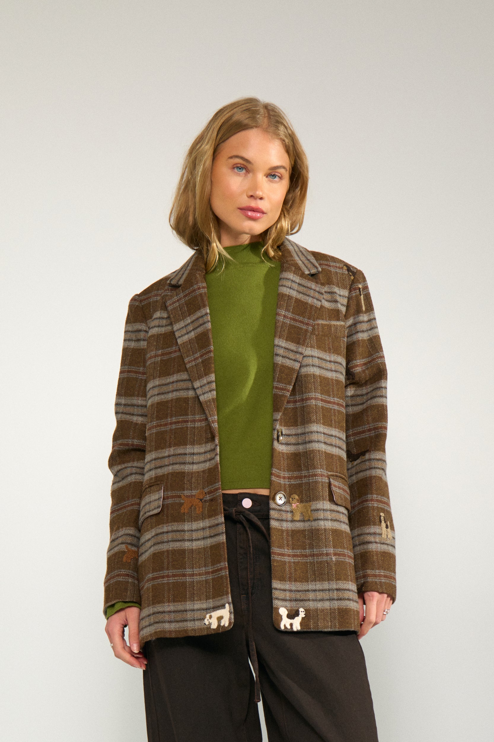 NÜMPH | EZMA OVERSIZE BLAZER - KELP
