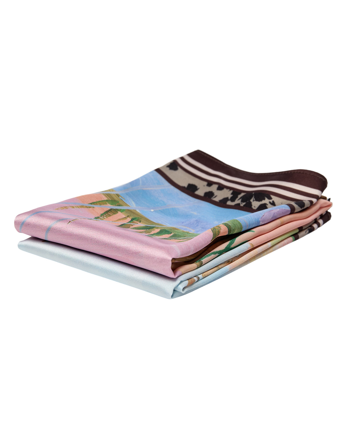 NUMPH |  KAYLA SATIN SCARF - AIRY BLUE