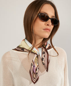 NUMPH |  KAYLA SATIN SCARF - AIRY BLUE