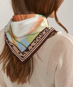 NUMPH |  KAYLA SATIN SCARF - AIRY BLUE