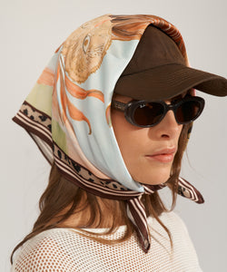 NUMPH |  KAYLA SATIN SCARF - AIRY BLUE