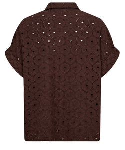 NÜMPH | PALMA SLEEVELESS SHIRT - CHICORY COFFEE