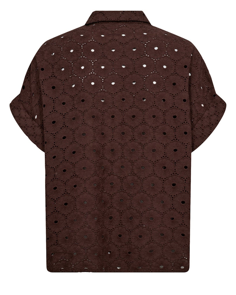 NÜMPH | PALMA SLEEVELESS SHIRT - CHICORY COFFEE