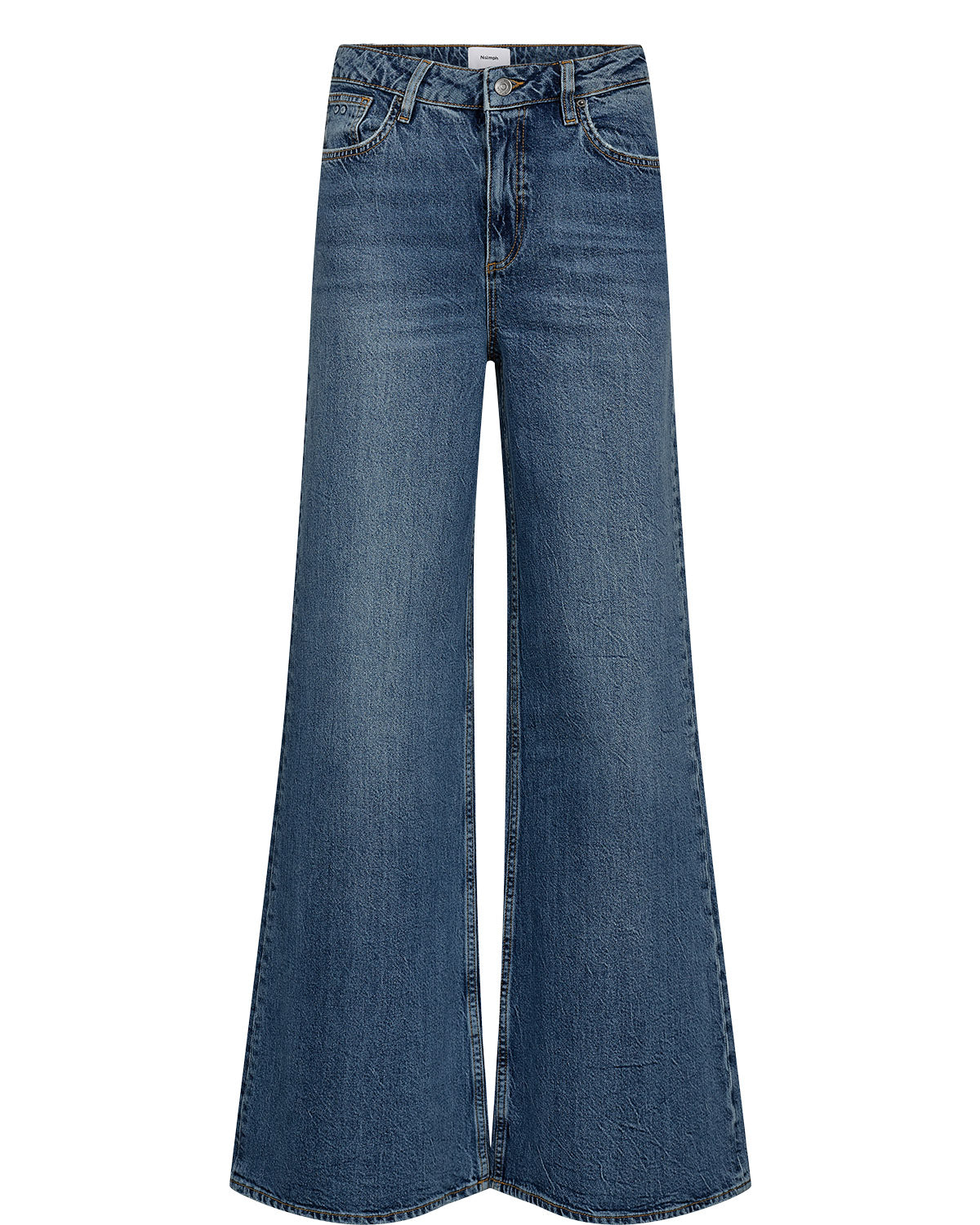 NÜMPH | PISA HR WIDE JEANS - MEDIUM BLUE DENIM