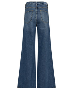 NÜMPH | PISA HR WIDE JEANS - MEDIUM BLUE DENIM