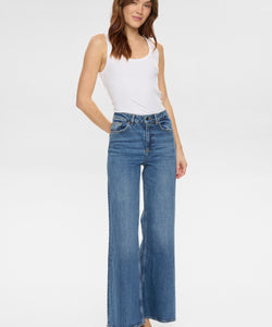 NÜMPH | PISA HR WIDE JEANS - MEDIUM BLUE DENIM