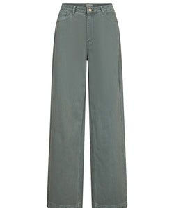 NÜMPH | HAMILTON HR WIDE JEANS - WASHED SEA GREEN