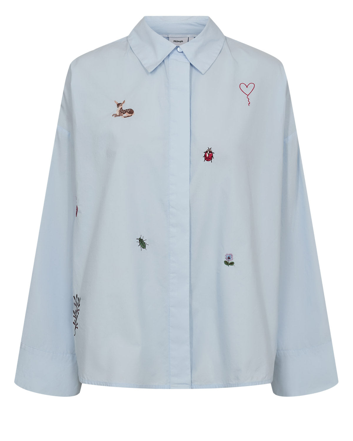 NÜMPH | TENJA SHIRT - FLOATY BLUE