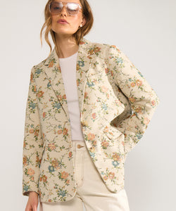 NÜMPH | HARPA OVERSIZE BLAZER - WHITECAP GREY