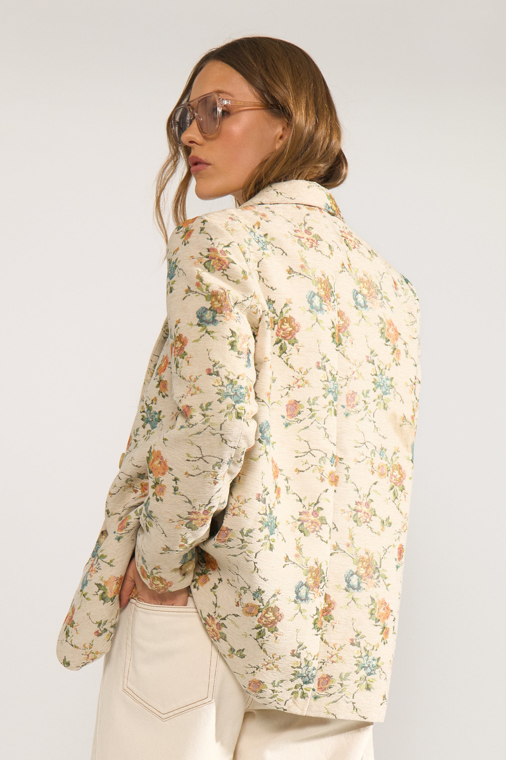 NÜMPH | HARPA OVERSIZE BLAZER - WHITECAP GREY