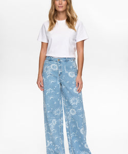 NÜMPH | GISELLY HR WIDE JEANS - LIGHT BLUE DENIM