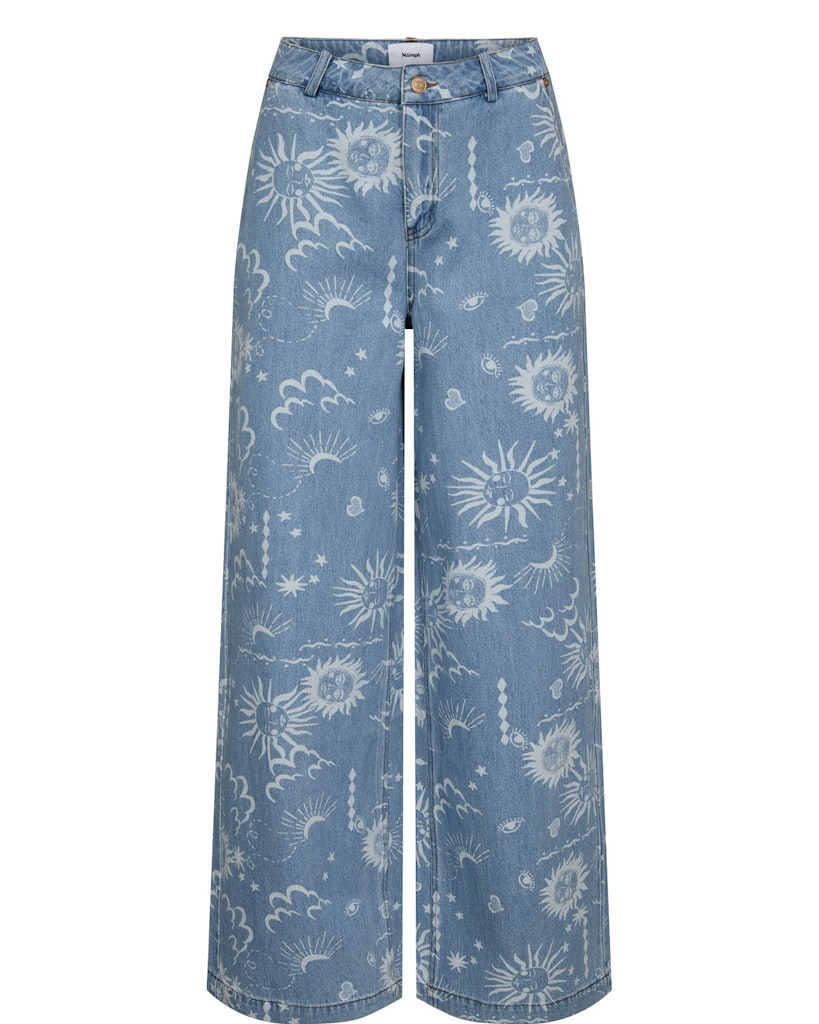NÜMPH | GISELLY HR WIDE JEANS - LIGHT BLUE DENIM
