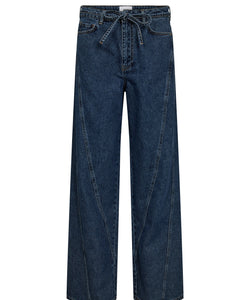 NÜMPH | BROOKLYN HR WIDE STITCH JEANS - MEDIUM BLUE DENIM