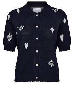 NÜMPH | MALITTA CARDIGAN - DARK SAPPHIRE