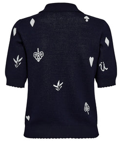 NÜMPH | MALITTA CARDIGAN - DARK SAPPHIRE